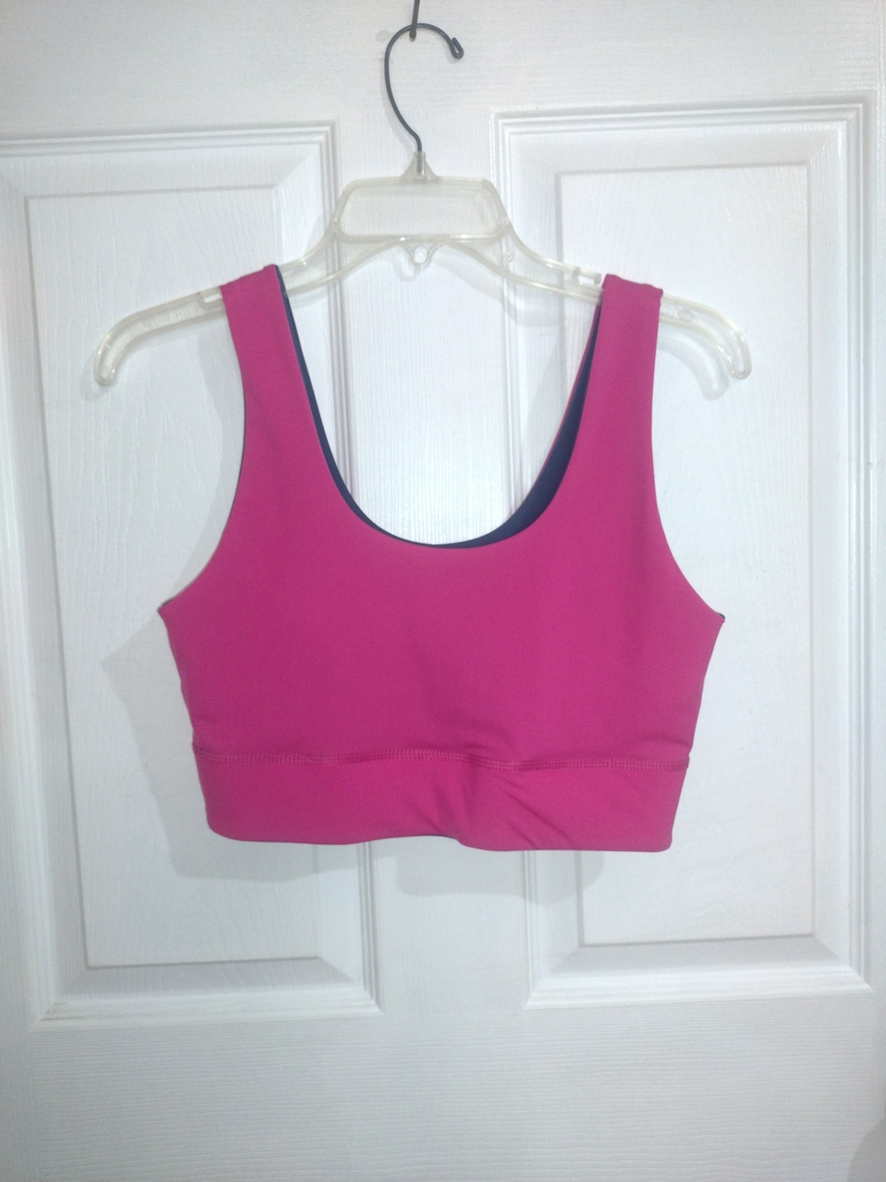 Fabletics Magenta Scoop Sports Bra